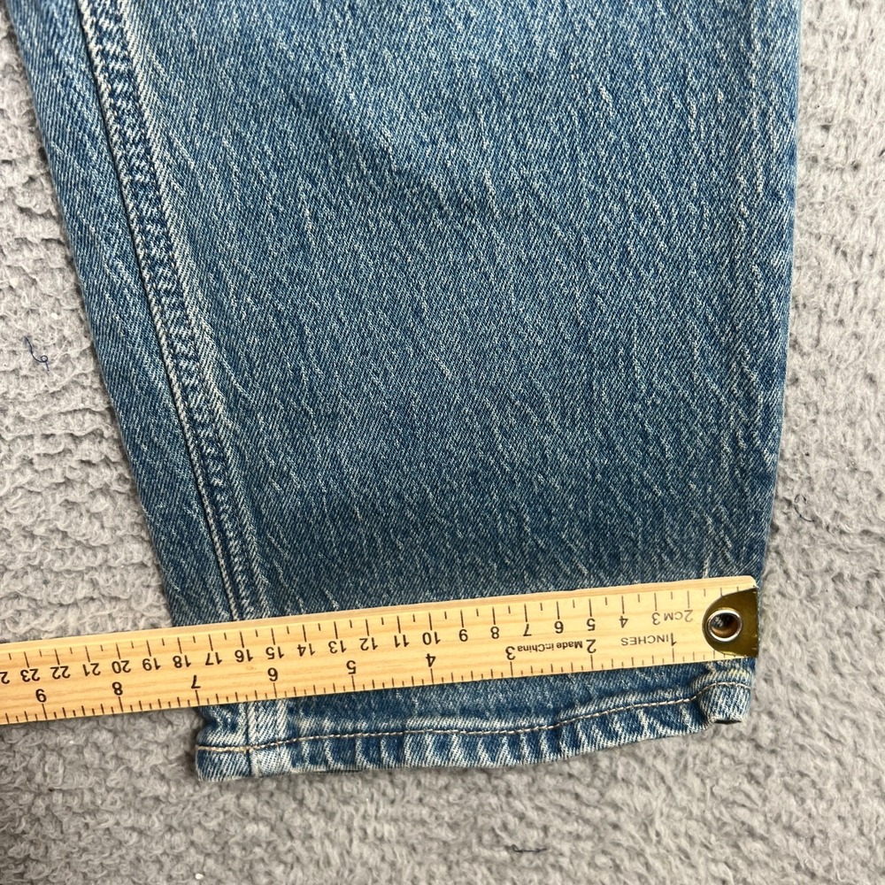 Abercrombie Fitch 90s Straight Mid Rise Jeans Womens 28 Extra Long Medium Wash - Picture 2 of 11